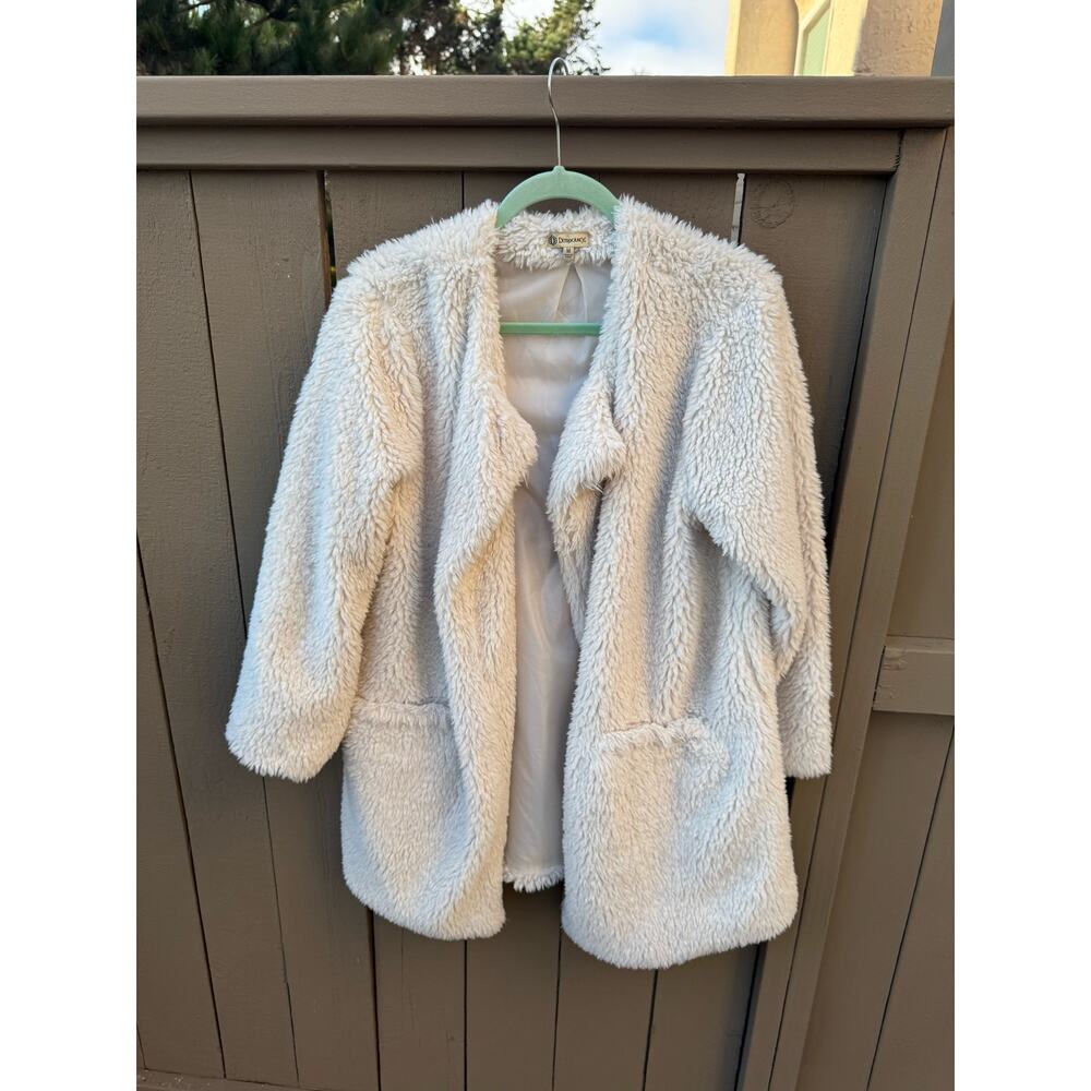 White Furry Democracy Jacket